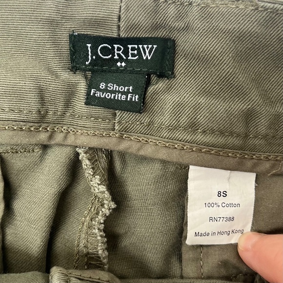 J. Crew Favorite Fit Women's Pants /Chinos, Olive Green, Size 8 Short - Picture 6 of 9